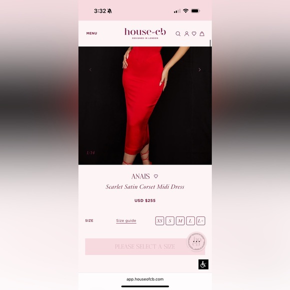 Sold Out House of CB Anais Corseted Midi Dress - Picture 10 of 10